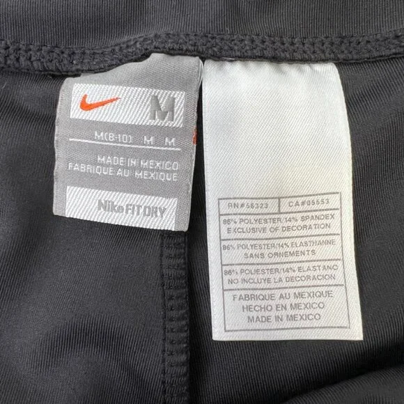 Vintage Nike Pant Women Medium Wide Leg Crop Swoosh 28x23 Gym Retro Y2K Core Ex - Picture 5 of 10